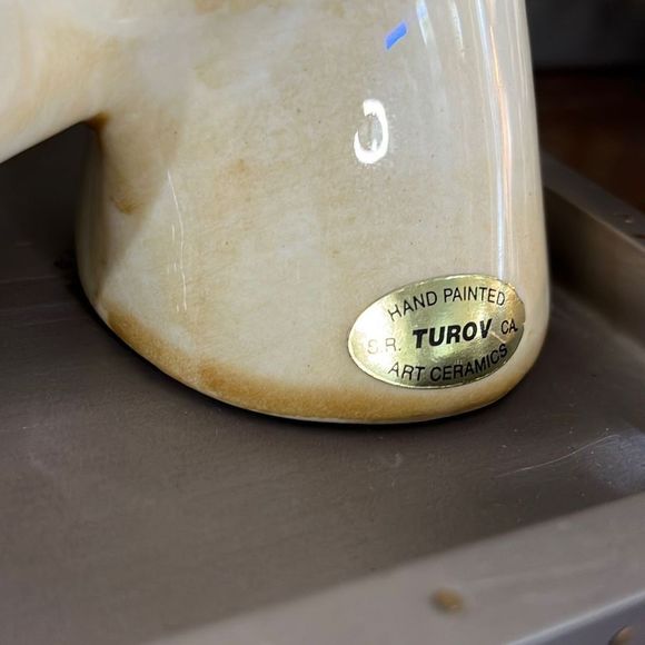 Vintage violets Turov Ceramic Hand Painted cow blooming in time for spring - Picture 8 of 13